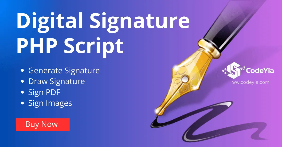 Digital Signature Script | Generate, Draw, Sign PDFs & Images